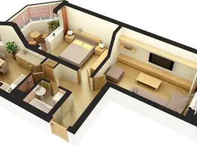 شقة 3 غرف